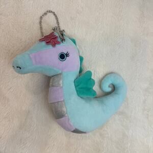 Gymboree Plush Seahorse Mini Purse Wristlet Girls Coin Purse CUTE